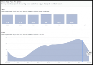 Facebook Insights Graphical Representation